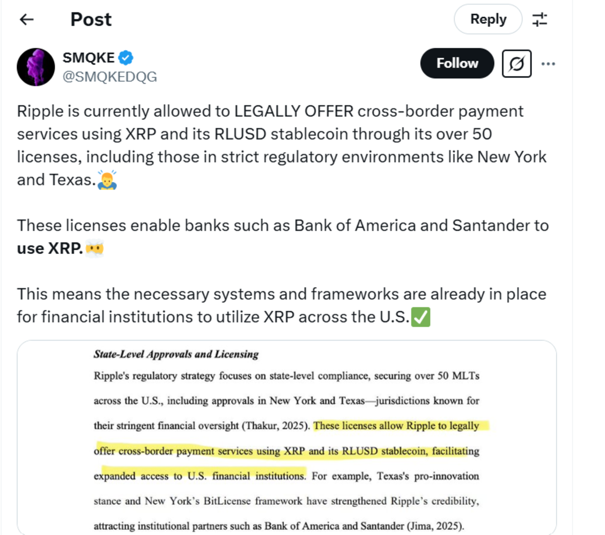 Un experto afirma que ya existen los sistemas necesarios para que las  instituciones financieras utilicen XRP en todo EE. UU. - Cripto247 -  Últimas noticias sobre Bitcoin, Ethereum, blockchain y criptomonedas